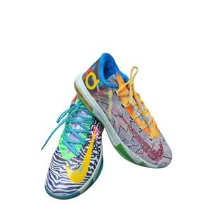Nike KD 6 What The KD 2014 Mens size 9.5 Dopamine Basketball Streetwear Sneakers
